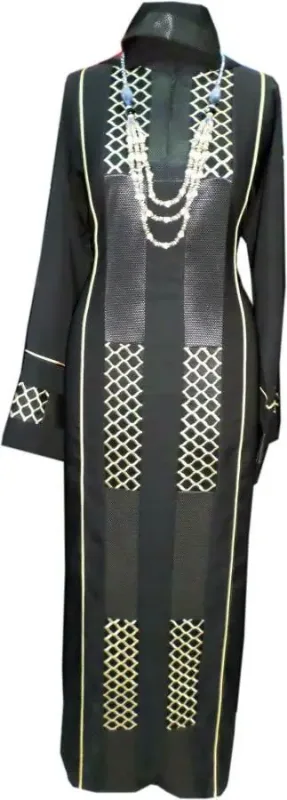 Picture of White Georgette Kaftan Dress for Women - Look 8338