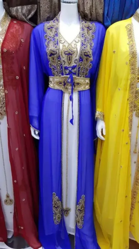 Picture of Radhe Designer Purple Georgette Kaftan Dress for Women - F5755