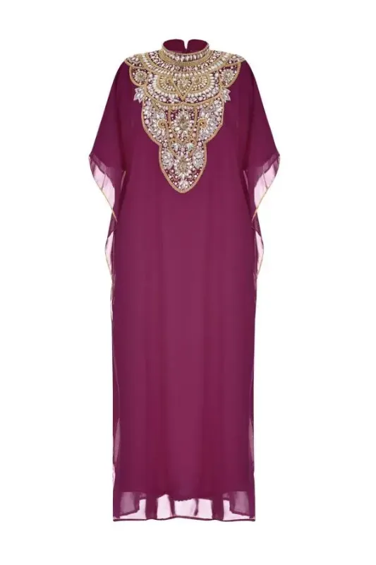 Picture of Radhe Designer Multicolor Georgette Kaftan Dress for Women - F10706