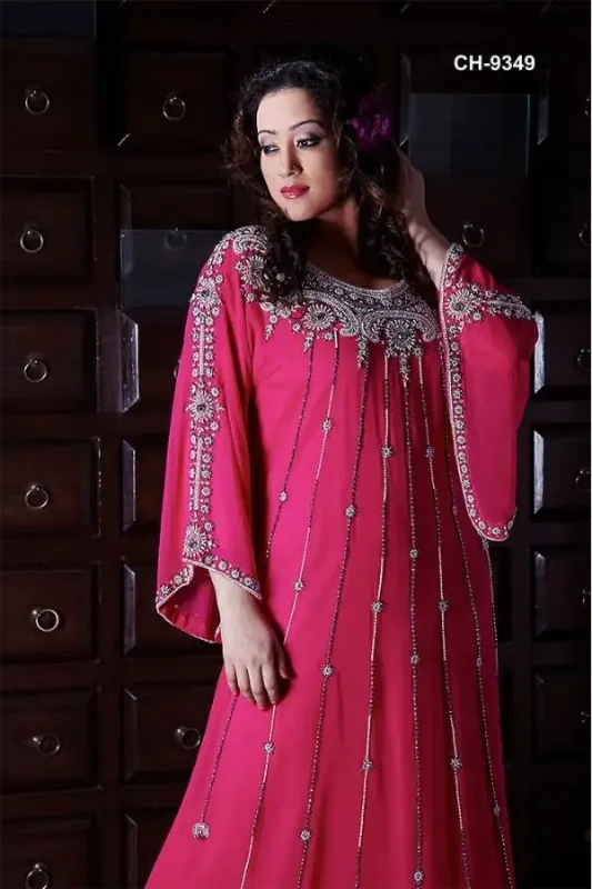 Picture of Radhe Designer Multicolor Georgette Kaftan Dress for Women - F6401