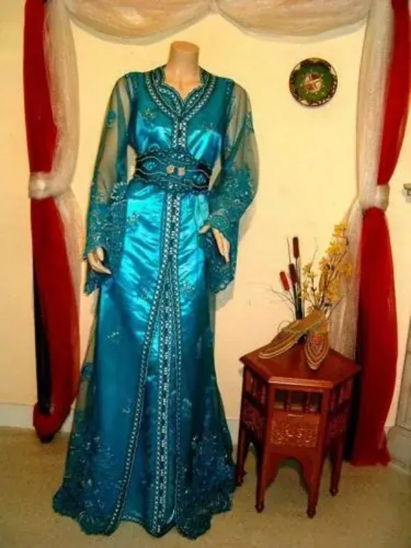 Picture of Multi Color Georgette Kaftan Dress for Women - Look 8383