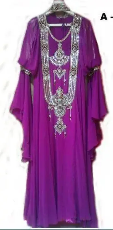 Picture of Radhe Designer Multicolor Georgette Kaftan Dress for Women - F8875