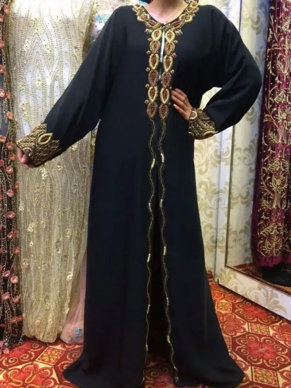 Picture of Radhe Designer Multicolor Georgette Kaftan Dress for Women - F3477