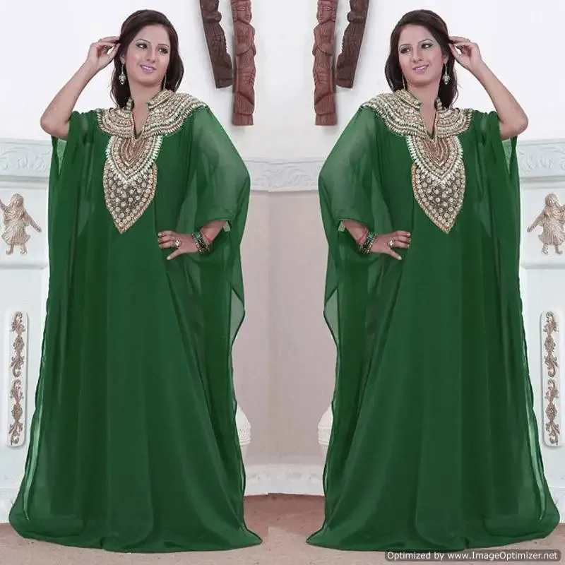 Picture of Radhe Designer Multicolor Georgette Kaftan Dress for Women - F5712