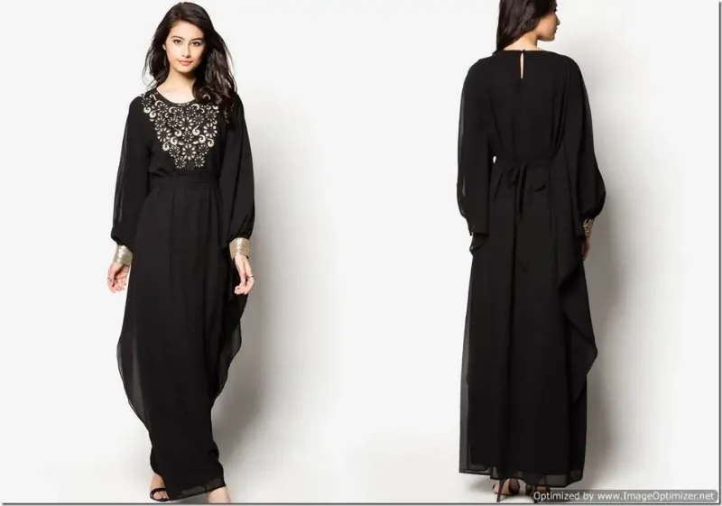 Picture of Radhe Designer Multicolor Georgette Kaftan Dress for Women - F5713