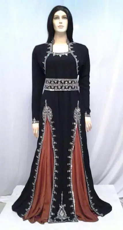 Picture of Multi Color Georgette Kaftan Dress for Women - Look 8398