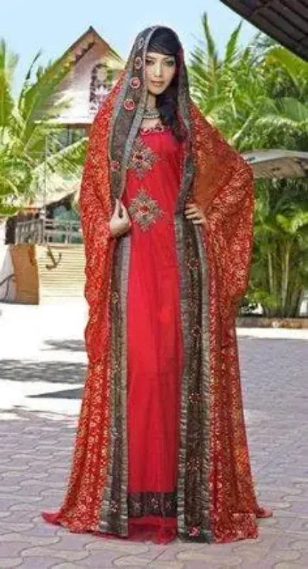Picture of Radhe Designer Multicolor Georgette Kaftan Dress for Women - F5727