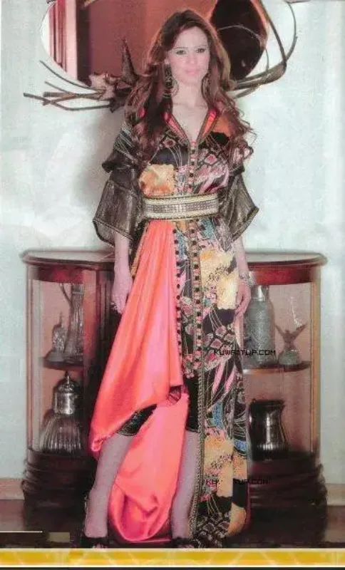 Picture of Radhe Designer Multicolor Georgette Kaftan Dress for Women - F5728
