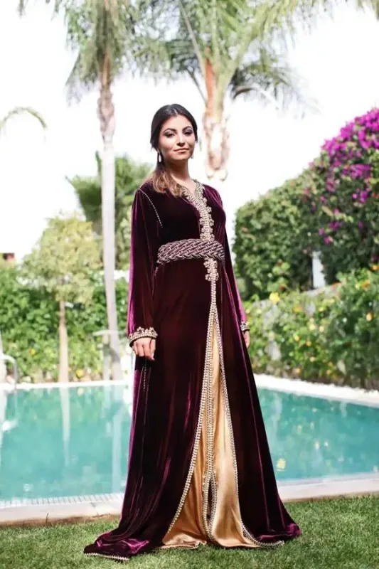 Picture of Multi Color Georgette Kaftan Dress for Women - Look 8410