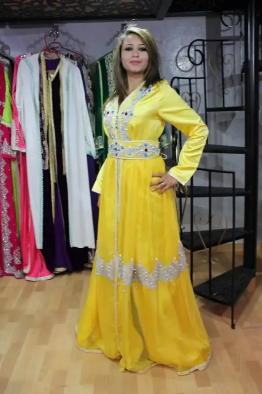 Picture of Multi Color Georgette Kaftan Dress for Women - Look 8413
