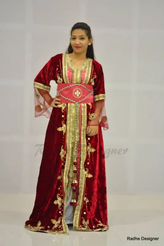 Picture of Radhe Designer Yellow Georgette Kaftan Dress for Women - Y612