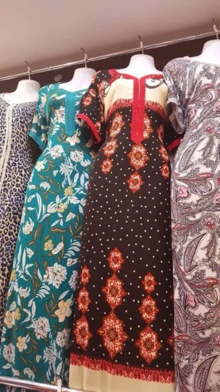 Picture of Black Georgette Kaftan Dress for Women - Look 8419