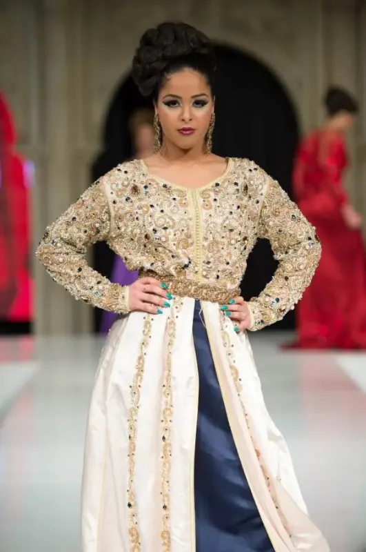 Picture of Pink Cotton Kaftan Dress for Women - Look 8427