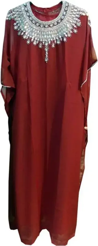 Picture of Radhe Designer Multicolor Georgette Kaftan Dress for Women - F9829