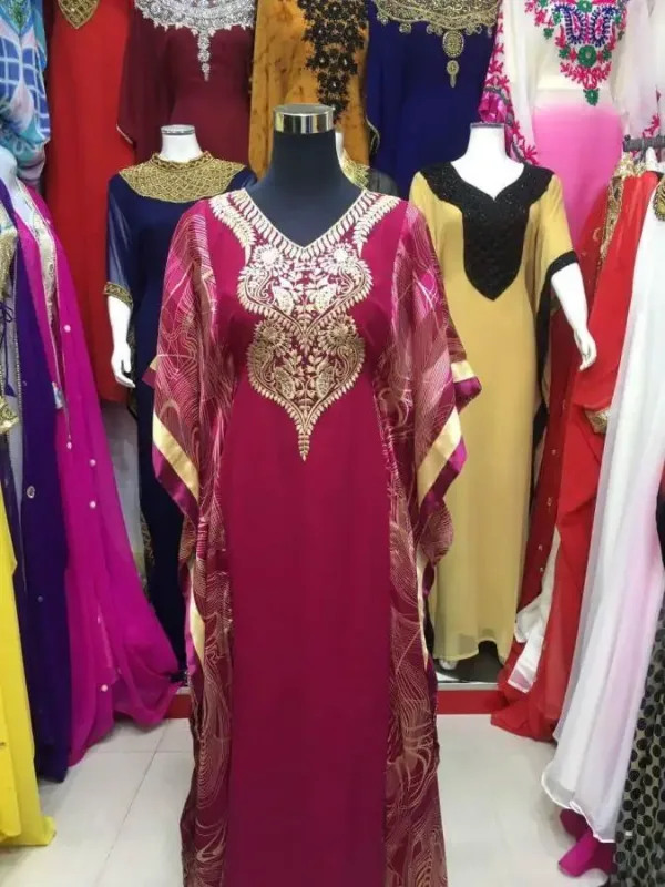 Picture of Radhe Designer Multicolor Georgette Kaftan Dress for Women - F1686
