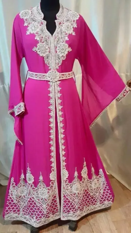 Picture of Multi Color Georgette Kaftan Dress for Women - Look 8434