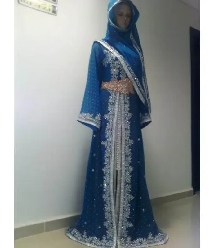 Picture of Multi Color Georgette Kaftan Dress for Women - Look 8437