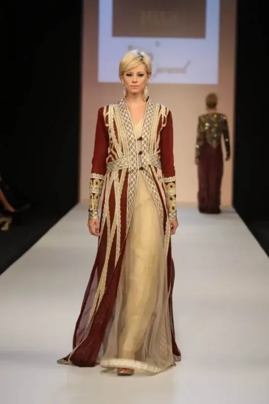 Picture of Multi Color Georgette Kaftan Dress for Women - Look 8451