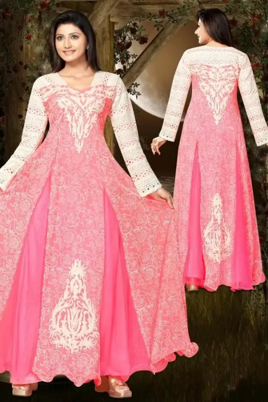 Picture of Black Georgette Kaftan Dress for Women - Look 8456