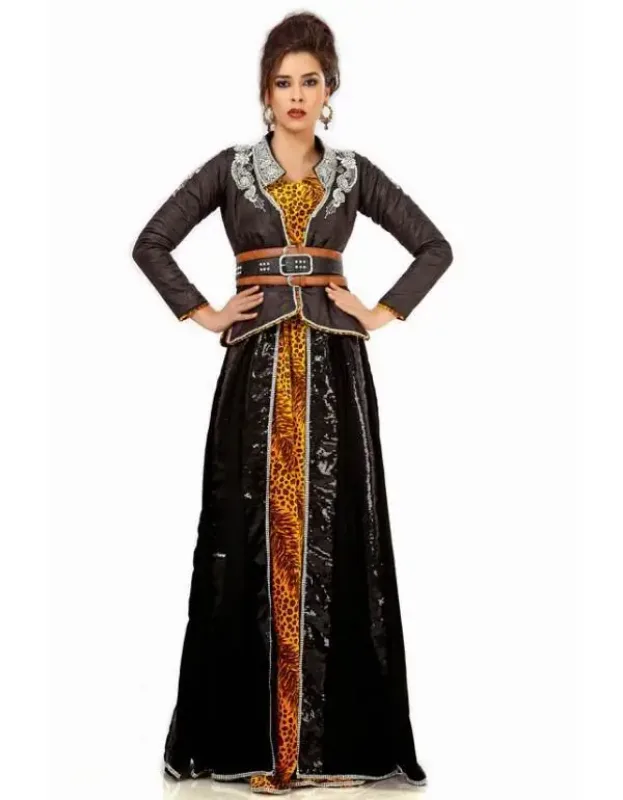Picture of Pink Cotton Kaftan Dress for Women - Look 8460