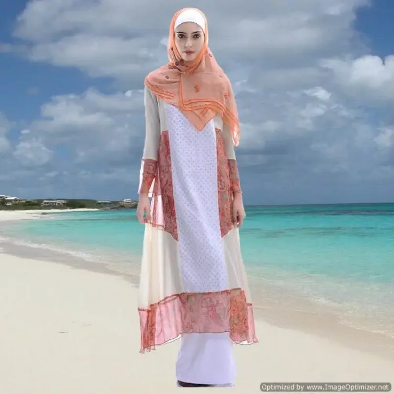 Picture of Multi Color Georgette Kaftan Dress for Women - Look 8462