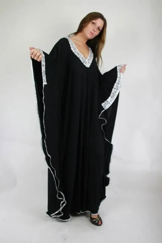 Picture of Multi Color Georgette Kaftan Dress for Women - Look 8463