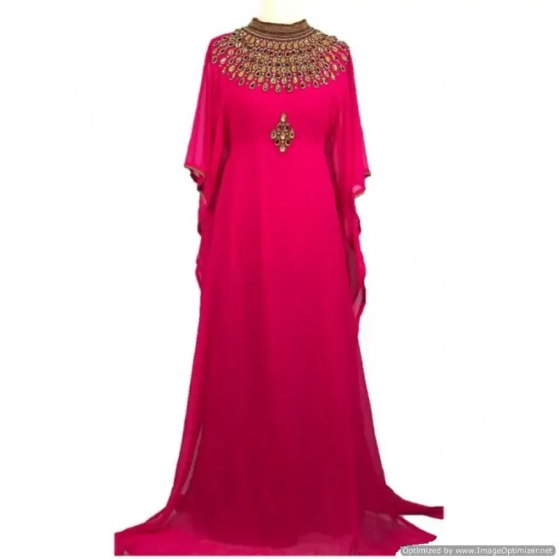 Picture of Multi Color Georgette Kaftan Dress for Women - Look 8465