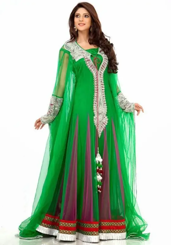 Picture of Black Georgette Kaftan Dress for Women - Look 8480