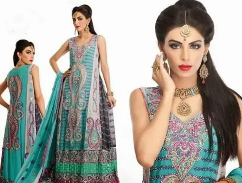 Picture of Radhe Designer Multicolor Georgette Kaftan Dress for Women - F5447