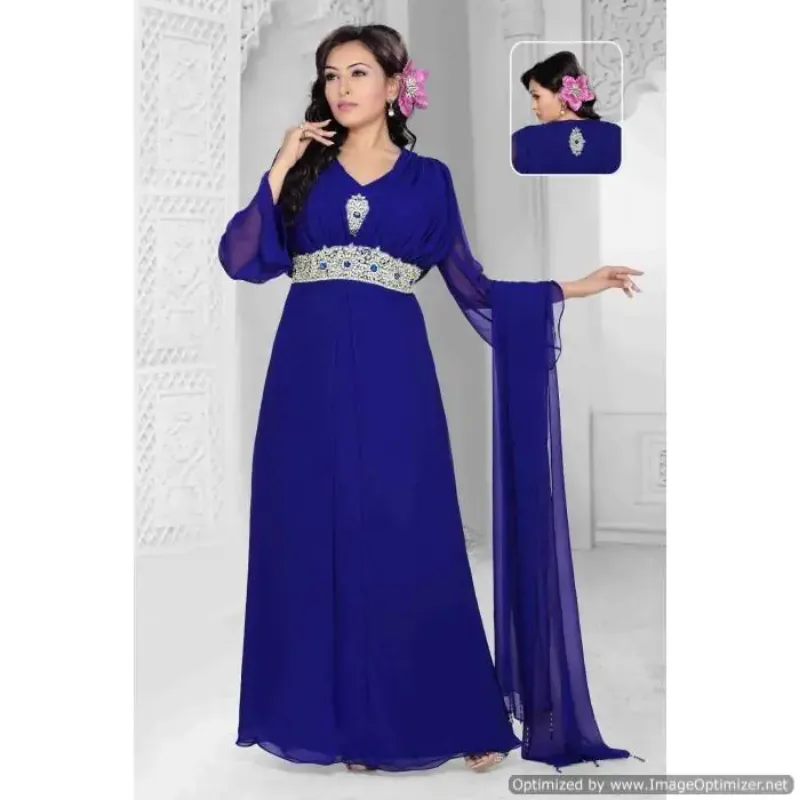 Picture of Radhe Designer Multicolor Georgette Kaftan Dress for Women - F5440