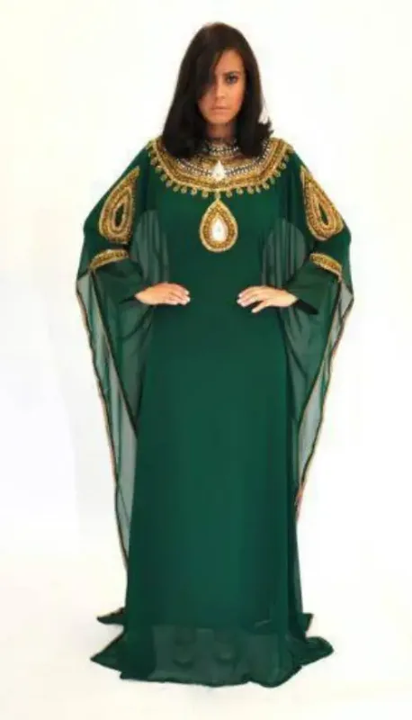 Picture of Radhe Designer Multicolor Georgette Kaftan Dress for Women - F5441