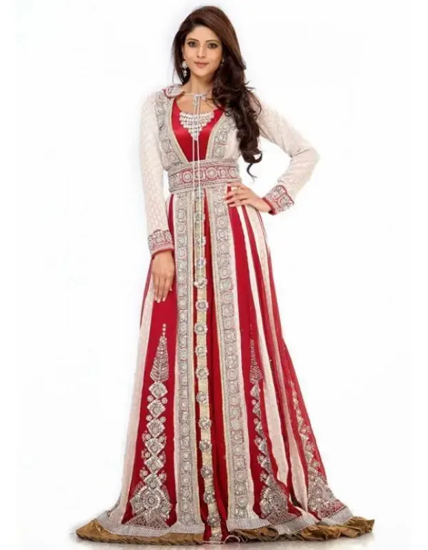Picture of Radhe Designer Multicolor Georgette Kaftan Dress for Women - F5469