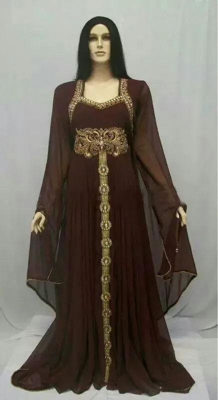 Picture of Radhe Designer Multicolor Georgette Kaftan Dress for Women - F5707