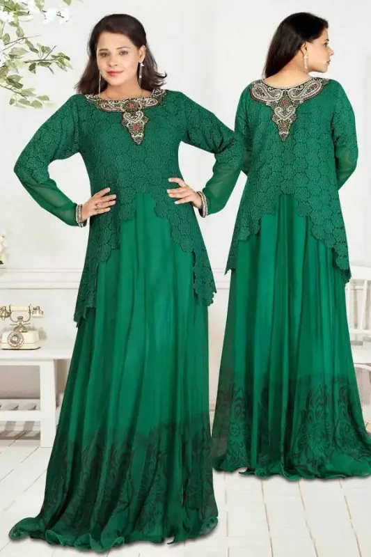 Picture of Multi Color Georgette Kaftan Dress for Women - Look 8519