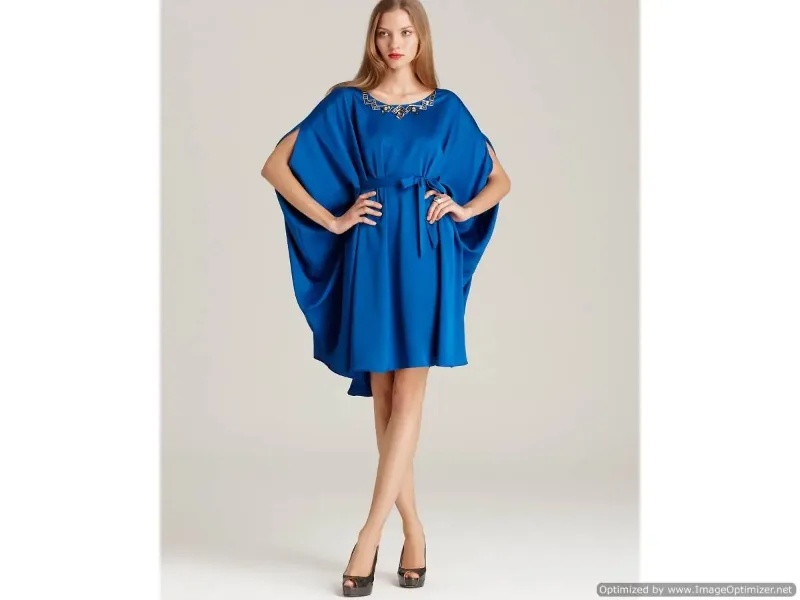Picture of Radhe Designer Multicolor Georgette Kaftan Dress for Women - F5459