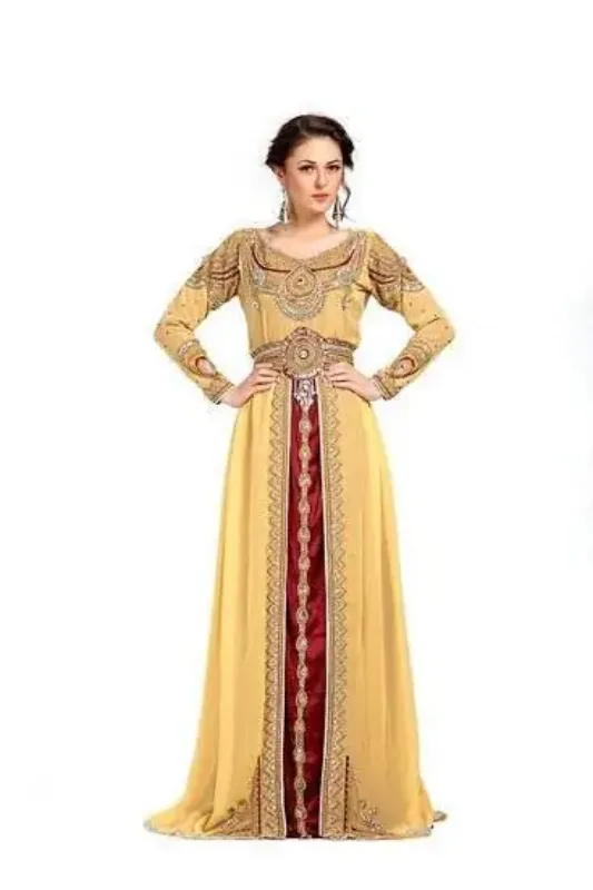 Picture of Radhe Designer Multicolor Georgette Kaftan Dress for Women - F5481