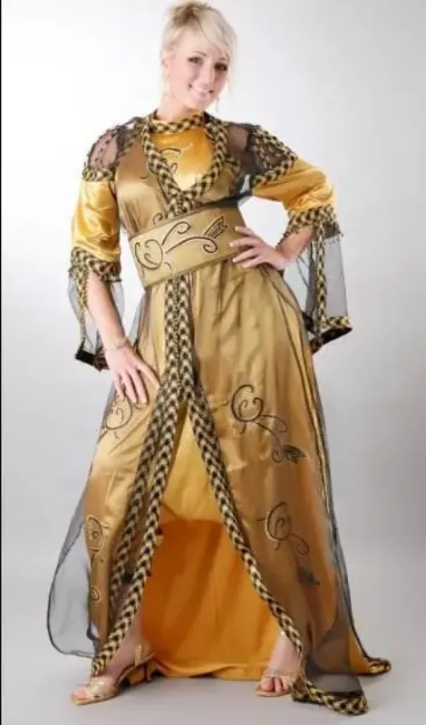 Picture of Radhe Designer Multicolor Georgette Kaftan Dress for Women - F5491