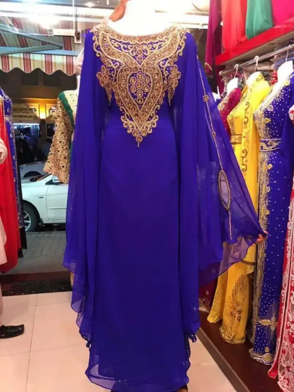 Picture of Radhe Designer Black Georgette Kaftan Dress for Women - F5500
