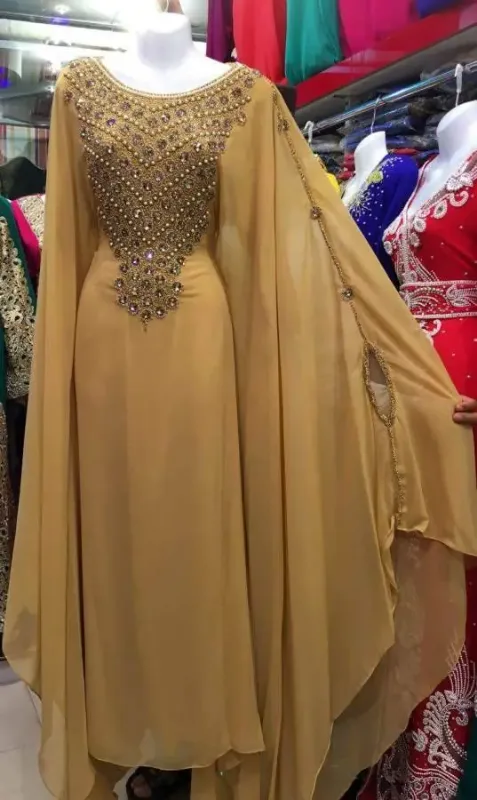Picture of Radhe Designer Multicolor Georgette Kaftan Dress for Women - F5511