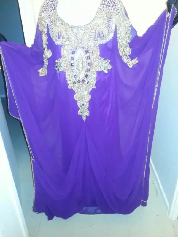 Picture of Radhe Designer Multicolor Georgette Kaftan Dress for Women - F5520