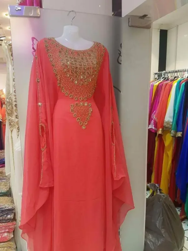 Picture of Radhe Designer Multicolor Georgette Kaftan Dress for Women - F5544