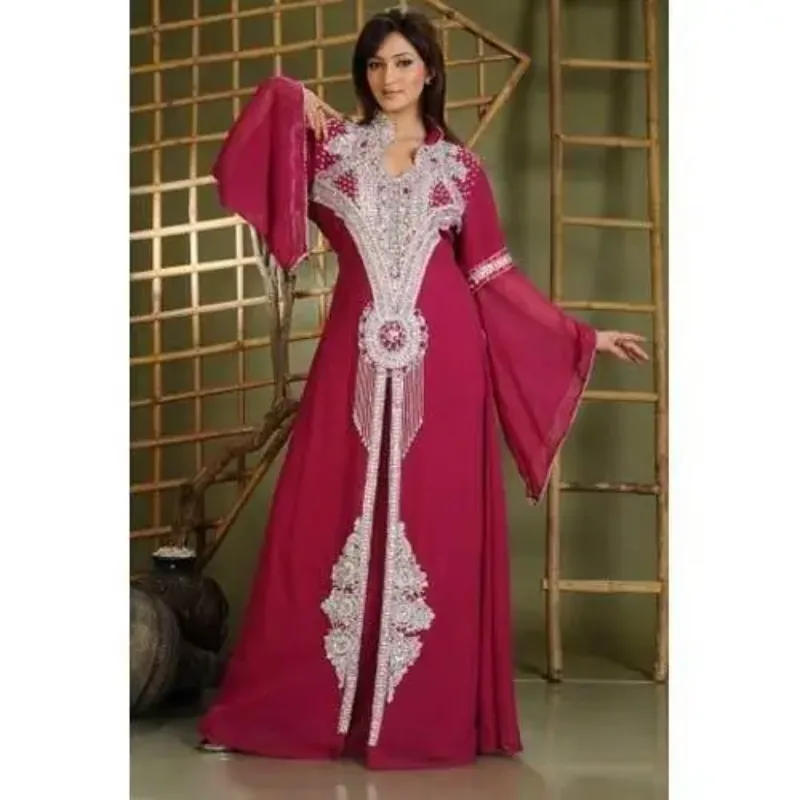 Picture of Radhe Designer Multicolor Georgette Kaftan Dress for Women - F5541