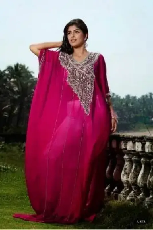 Picture of Radhe Designer Multicolor Georgette Kaftan Dress for Women - F5562