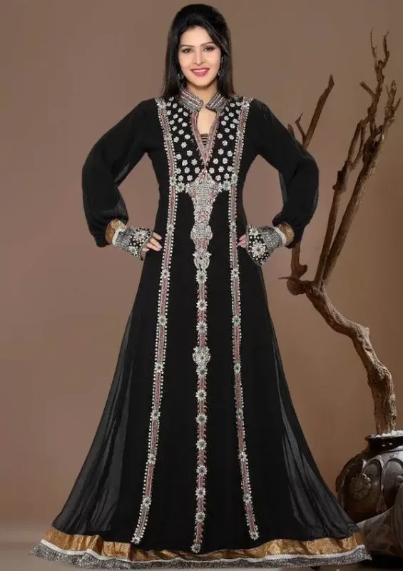 Picture of Radhe Designer Blue Georgette Kaftan Dress for Women - F5563