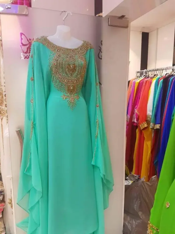 Picture of Radhe Designer Purple Georgette Kaftan Dress for Women - F5555