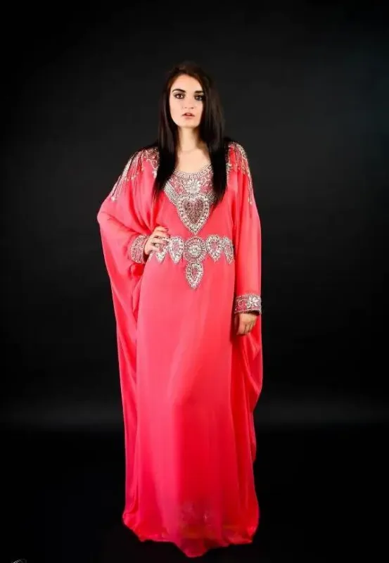 Picture of Radhe Designer Multicolor Georgette Kaftan Dress for Women - F5559