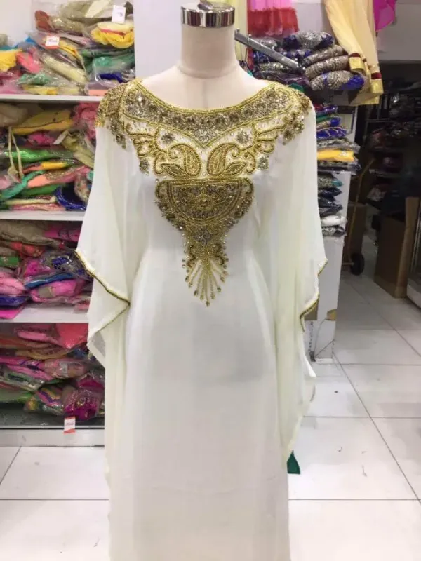 Picture of Radhe Designer Multicolor Georgette Kaftan Dress for Women - F5577