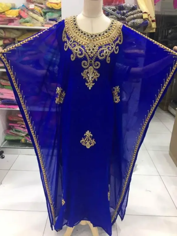 Picture of Radhe Designer Multicolor Georgette Kaftan Dress for Women - F5588