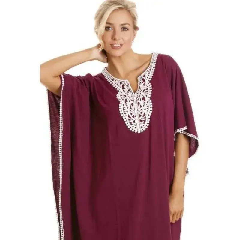 Picture of Radhe Designer Purple Georgette Kaftan Dress for Women - F5606
