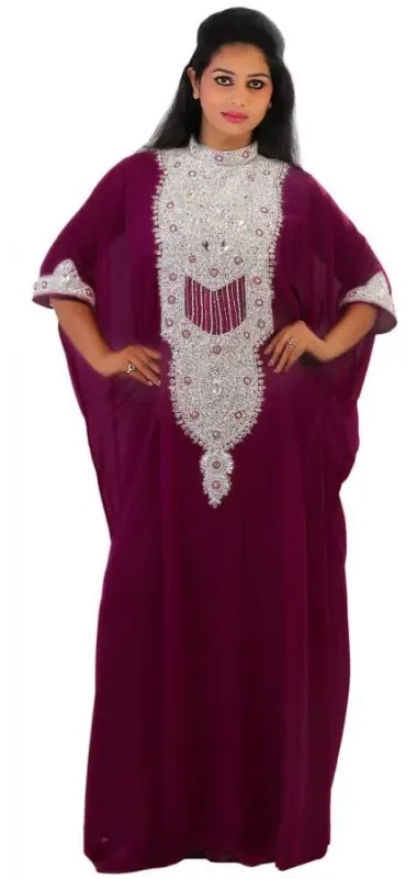 Picture of Radhe Designer Black Georgette Kaftan Dress for Women - F5602